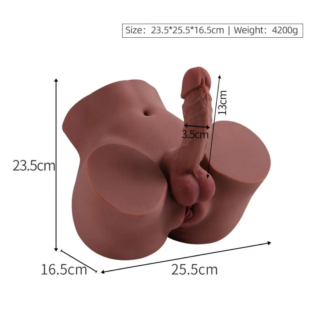 kairo dark toned male torso with 5.1 in penis kairo dark toned male torso with 5.1 in penis